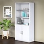 Bush Business Furniture Studio C 73"H 5-Shelf Bookcase with Adjustable Shelves, White Laminated Wood (STC015WH)~#|#~8C51CFEF-56EF-4243-B68C754992A33689_sc7