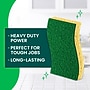 Scotch-Brite Heavy Duty Sponge with Scrubber, Green/Yellow, 3 Sponges/Pack (HD3)~#|#~8C575077-90A4-4B23-A6AF7BE1703534FB_sc7