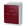Viva Comfort 36'' H x 24" L Exam Room Medical Cabinet, 2-Doors, 2-Drawers, Claret (90224GRYCL)~#|#~8C5B5965-296D-465F-8A79073B9EA14474_sc7