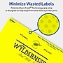 Avery Laser/Inkjet Rectangle Multipurpose Labels, 5" x 7", Neon Yellow, 80/Pack (94258)~#|#~8C5D8C26-6594-4A7E-9B77CCAB0635DF5A_sc7