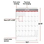 2026-2027 Staples 15.5" x 22.75" Academic Monthly Wall Calendar, White/Red/Gray (ST63501-27)~#|#~8C604B9B-9E73-4BF5-9141D6A3D820D355_sc7