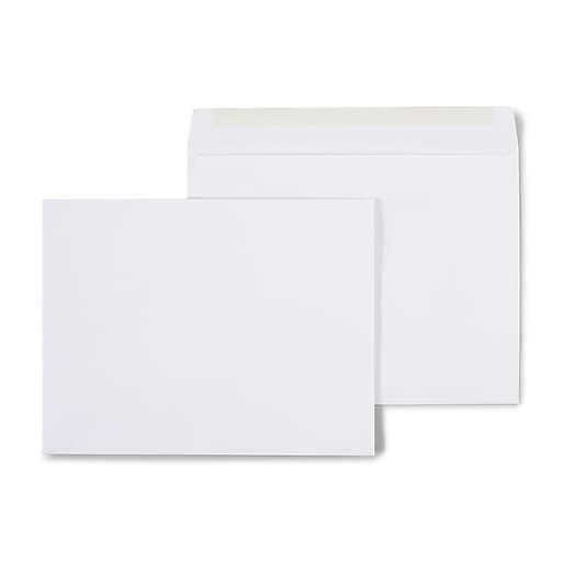 Staples Gummed Booklet Envelopes, 10" x 13", White, 100/Box (SPL487765