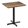 Flash Furniture TopGuard 30" x 24" Rectangular Wood Dining Table with X-Base, Natural/Black Base (ST2430NATT2222)~#|#~8C6981AF-9D82-4AE3-B146B5E235A8DB32_sc7