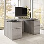 Bush Business Furniture Stratus 60x30 Standing Desk, Drawers and Panel, Platinum Gray (SUT011PG)~#|#~8C6B9FB6-35EE-4779-BD0F1446AEC8CAE4_sc7