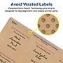 Avery Square Labels, 2" x 2", Kraft Brown, 600 Labels/Box (94107)~#|#~8C6E3425-11DC-45C7-B370A4C1D089020B_sc7