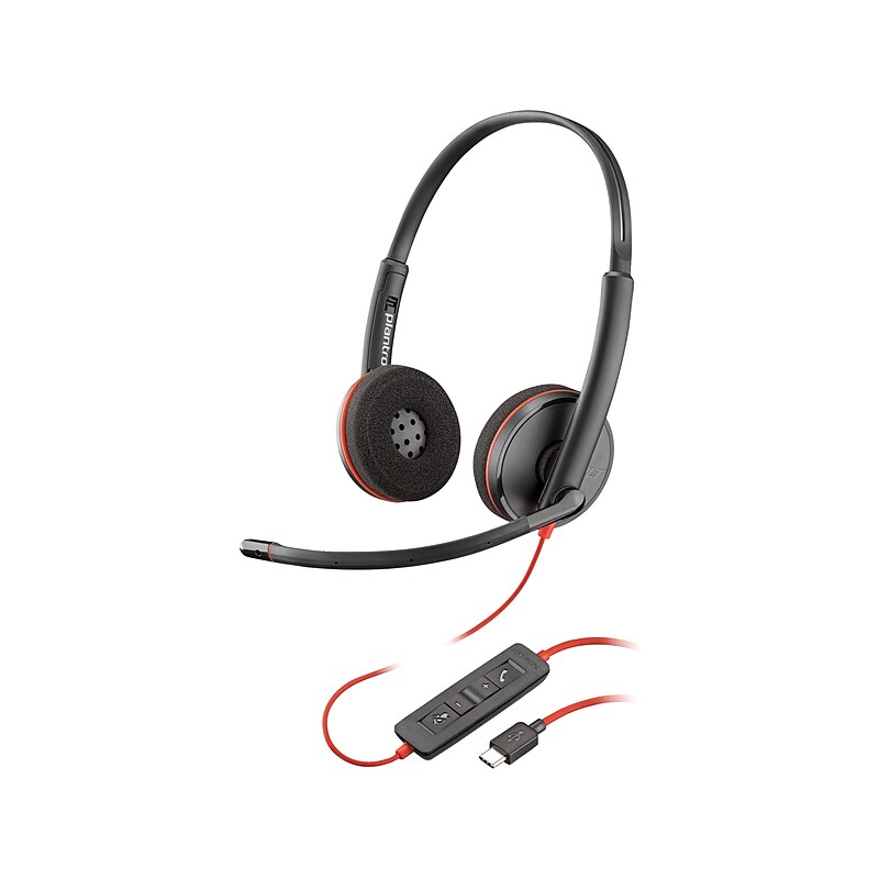 Poly Blackwire 3220 Stereo Headset, USB-C/USB-A, UC Certified, Bulk (8X228A6) image 1