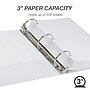 Samsill Earth's Choice Plant-Based Durable 3" View Binder, 3-Ring , Made in USA, White (18987)~#|#~8C703A70-96A5-47BB-AA5B5C2A6CC7AB39_sc7