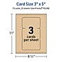 Avery Matte General Use Blank Cards, Kraft Brown, 75/Pack (95338)~#|#~8C713160-9F89-4EFE-A89B83DAFEF730A4_sc7