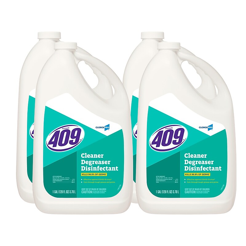 CloroxPro Formula 409 Cleaner Degreaser Disinfectant Refill, 128 fl. oz., 4/Carton (35300) image 1