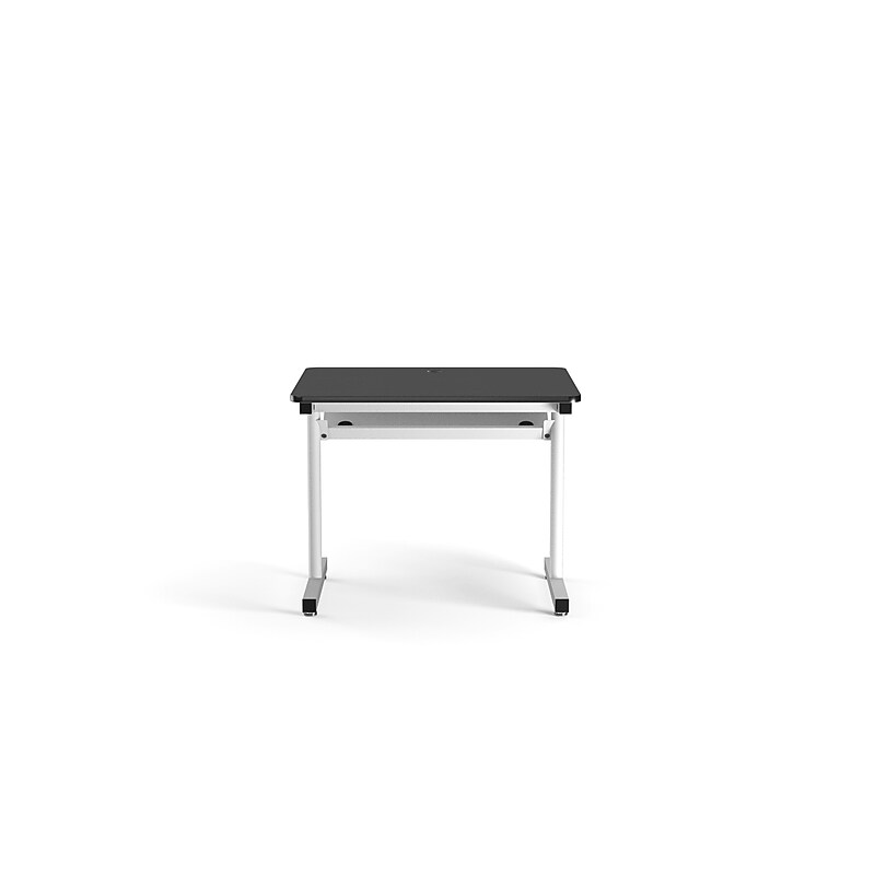 VersaDesk 36"W Basic Computer Table, Black/White (BCT3630-WB) image 1
