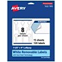 Avery Laser/Inkjet Decorative Edge Multipurpose Labels, 1.5" x 4", White, 120 Labels/Pack (94116)~#|#~8C885D9E-7DCB-4757-B197CEA749C2CF67_sc7