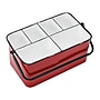 Storied Home Decorative Storage 10.71 Quart Storage Container, Metal, Red (EC1272)~#|#~8C8E537E-7793-4170-879624000B37B011_sc7