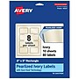 Avery Laser/Inkjet Rectangle Pearlized Labels, 2" x 3", Ivory, 80 Labels/Pack (94237)~#|#~8C94B654-5197-4A09-900B835D677A59B3_sc7