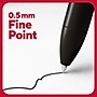 TRU RED™ Retractable Quick Dry Gel Pens, Fine Point, 0.5mm, Black, Dozen (TR54489)~#|#~8C98F6BF-3494-499E-83C608BBE4BF30D8_sc7