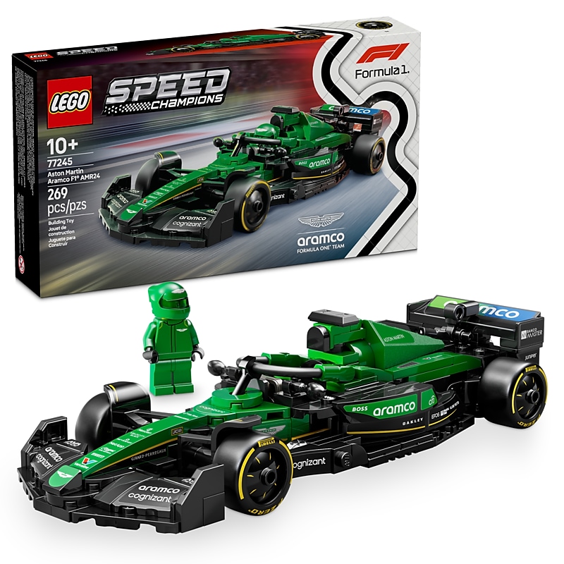 LEGO Speed Champions Aston Martin Aramco F1 AMR24 Race Car, 269 Pieces (77245) image 1