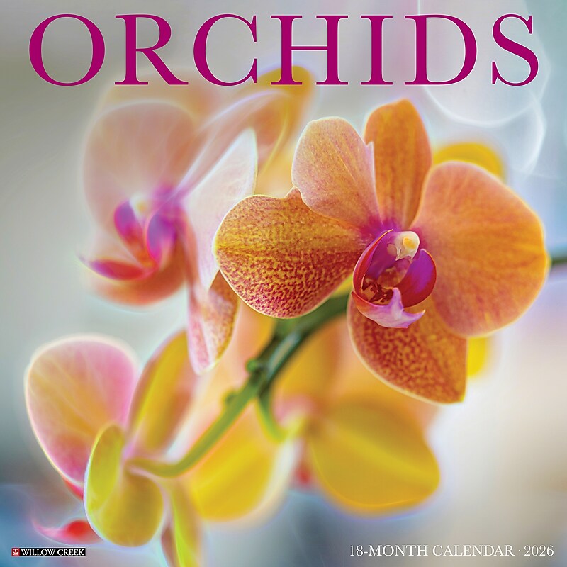 2026 Willow Creek Orchids 12" x 12" Monthly Wall Calendar (56035) image 1