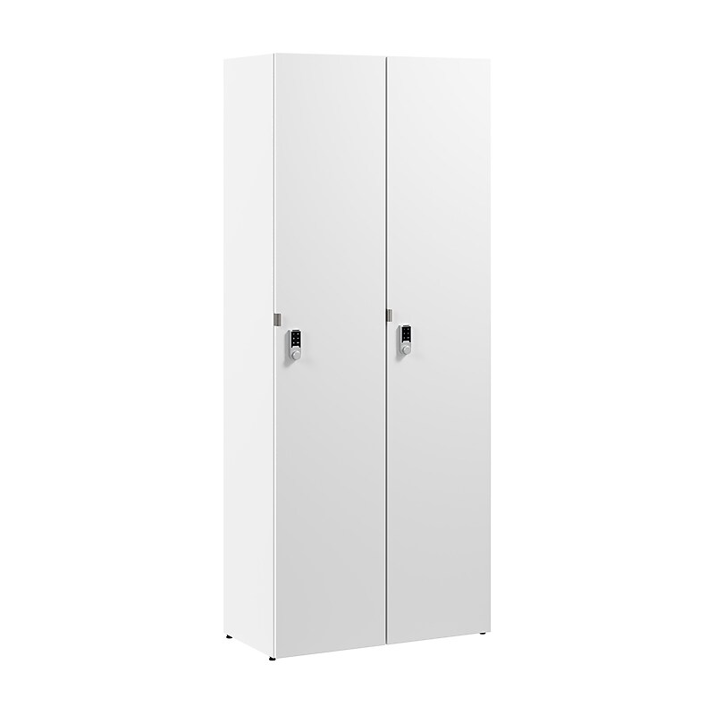 Bush Business Furniture Assure 72"H Single Tier White Storage Lockers (AUS230WHK) image 1