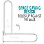 HealthSmart Foldaway 30" Wall Mounted Grab Bar, White (522-3700-1700)~#|#~8CA2A193-2301-4B56-95C6671D0C93CC6C_sc7