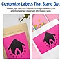 Avery Rectangle Laser/Inkjet Multipurpose Labels, 4.75" x 7.75", Neon Magenta (40/Pack)~#|#~8CAB03C6-BBE3-498B-8C3F2A2CA2DADB94_sc7