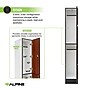 Alpine Industries 72" 2-Tier 1-Column Storage Locker, Walnut (701-W-1-SPW-MK)~#|#~8CAC29F3-87AE-454D-9625DC97AEA329A0_sc7