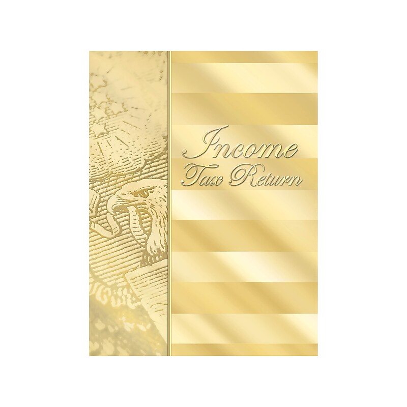 ComplyRight Income Tax Return Presentation Folder, Gold, 50/Pack (GSF10) image 1