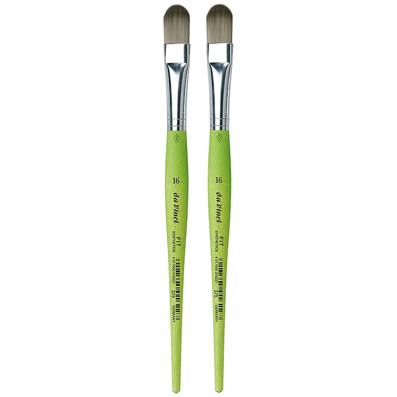 da Vinci FIT Synthetics Acrylic & Tempera Student Filbert Brush, 2 /Pack (DVXVA37516-2) image 1