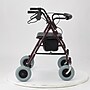 Medline Premium Steel Folding Bariatric Rollator, Adult, Burgundy (MDS868XWR)~#|#~8CBF7039-CFAA-4897-A6CFA5257523A8E1_sc7