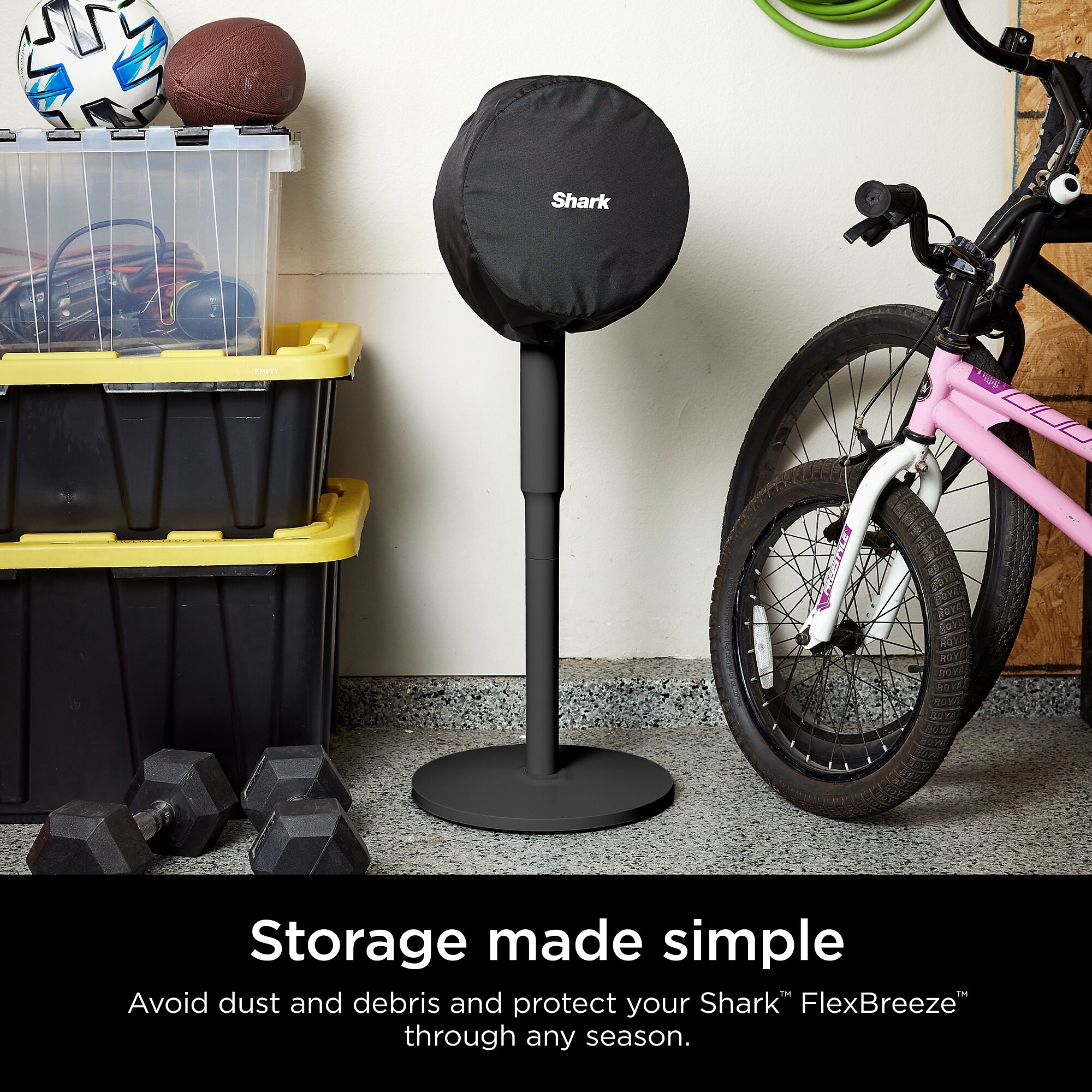 Shark FlexBreeze Fan Storage Cover, Black (FA20XCOVER) Sansujyuku sansujyuku.com