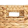Household Essentials Natural Water Hyacinth and Paper Basket, Natural/Black (HE1232)~#|#~8CC8DE3B-5A28-4D74-85CF3FB76CDD3F1A_sc7