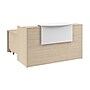 Bush Business Furniture Arrive 72"W L Shaped Reception Desk with Counter and Mobile File Cabinet, Natural Elm (ARV010NE)~#|#~8CCBA97C-7470-444C-84165279542B810C_sc7