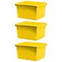 Storex Polypropylene/PP 4 Gallon Classroom Storage Bin, 7.9" x 11.3" x 13.6", Yellow, 3/Bundle (STX61453U06C-3)~#|#~8CD297D3-C162-4BB3-BB663FC857140BCB_sc7