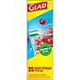 Glad Zipper Storage Bags, Quart, 25 Bags/Box (55052)~#|#~8CDDEF57-42F2-4DC5-82E4E16CFE8922E5_sc7