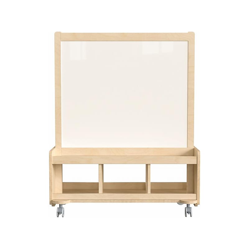 Flash Furniture Bright Beginnings 2-Person Art Station, 39.5", Brown Birch Plywood (MK-ME09050-GG) image 1