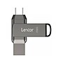 Lexar JumpDrive D400 Dual 256GB USB 3.1 Type-C Flash Drive, Gray (LJDD400256G-BNQNU)~#|#~8CE31A93-AACF-4E63-934293C6E2B2A23B_sc7