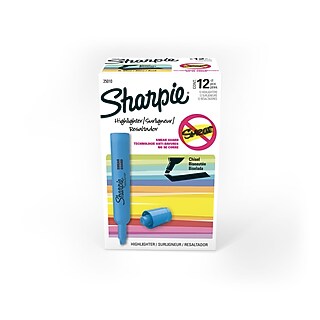 Sharpie Tank Highlighter, Chisel Tip, Pink, Dozen (25009) | Staples