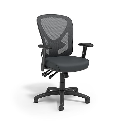 Staples Carder Ergonomic Fabric Swivel Computer and Desk Chair, Black  (24115-CC)