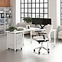 Bush Business Furniture Hustle 60"W L Shaped Computer Desk with 3 Drawer Mobile File Cabinet, White (HUS006WH)~#|#~8CE9DD08-2F23-4BC9-939D2923A8BEBC2A_sc7