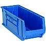 Quantum Storage Systems Stackable Plastic Hulk Container, 10" x 11" x 29 7/8", Blue, 4/Pack (QUS973BLCS)~#|#~8CEBD29E-5DF7-4B15-A48243053FF39627_sc7