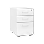 Poppin Stow 3-Drawer Mobile Vertical File Cabinet, Letter/Legal Size, Lockable, 24"H x 15.75"W x 20"D, White (100425)~#|#~8CF0240C-C612-4CDD-A99DE214964CBD50_sc7