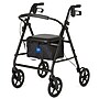 Medline Basic Aluminum Folding Rollator, Adult, Black (MDS86830EBL8)~#|#~8CF7070F-2426-4CA3-A15E5EC146B2DE93_sc7
