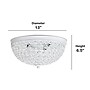 Lalia Home Crystal Glam 2 Light Ceiling LED Flush Mount, White, 2/Set (LHM-2000-WH-2PK)~#|#~8CF93F84-B779-47AB-A6B409833A7DAD64_sc7