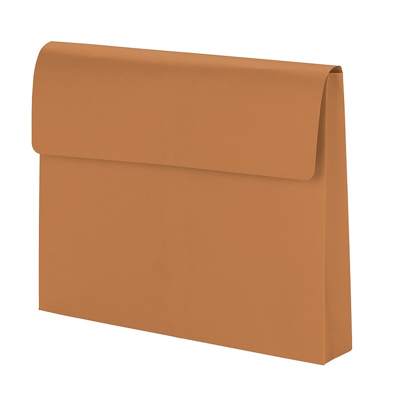 Smead 30% Recycled Heavy Duty File Pocket, 2" Expansion, Letter Size, Redrope, 50/Box (77142BX) image 1