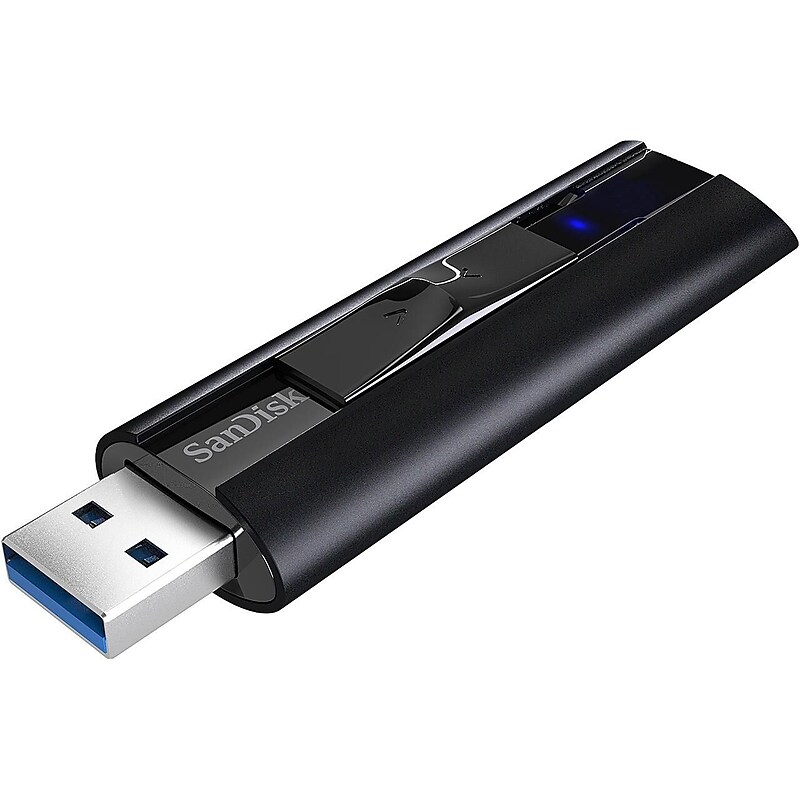 SanDisk Extreme PRO 128GB USB 3.2 Type C Flash Drive, Black (SDCZ880-128G-G46) image 1