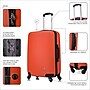 InUSA Royal 24" Hardside Suitcase, 4-Wheeled Spinner, TSA Checkpoint Friendly, Orange (IUROY00M-ORG)~#|#~8CFB69F1-8467-4BD7-9C6B7A51688F2731_sc7