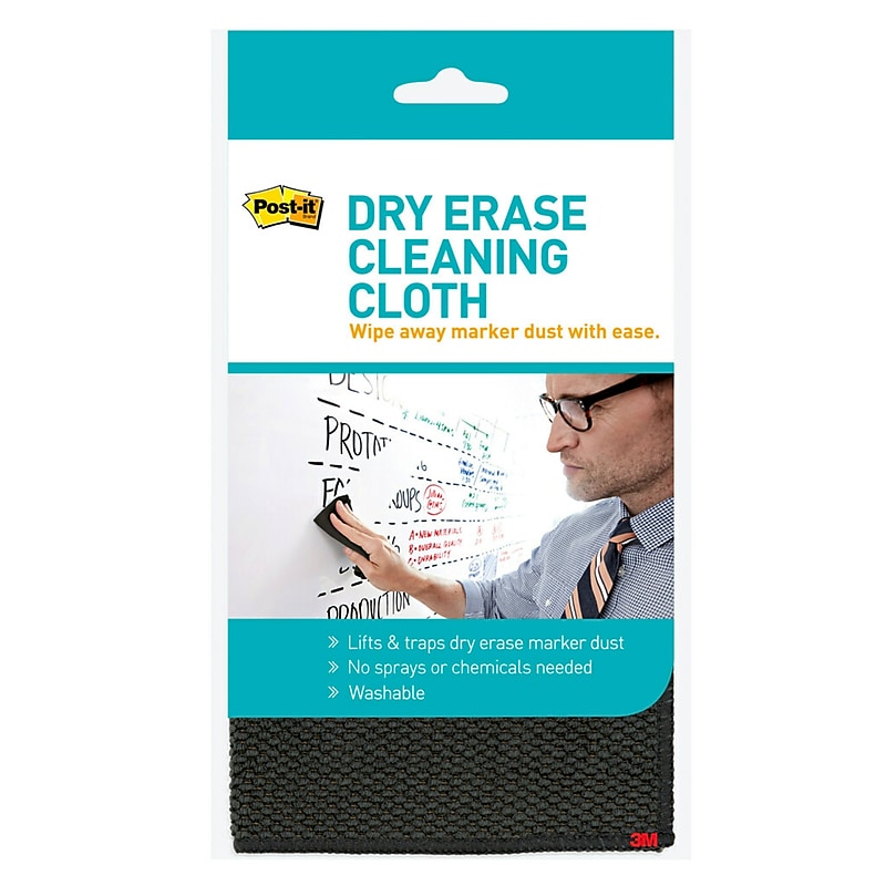 Post-it Dry Erase Cleaning Cloth, Gray (DEFCLOTH) image 1