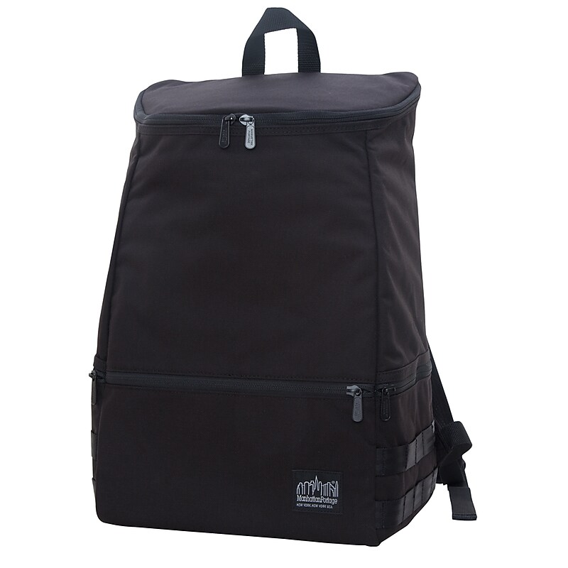Manhattan Portage North End Laptop Backpack, Medium, Black (2211-BL BLK) image 1