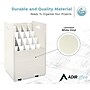 AdirOffice 20-Slot Mobile Roll File, 24.75"H x 15.25"W x 13.25"D, White (624-WHI-KIT1)~#|#~8CFF5F50-9F24-4797-9030C0C742DE6A5C_sc7