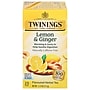 Twinings Caffeine Free Lemon & Ginger Herbal Tea Bags, 25/Box (TNA85145)~#|#~8D014DBC-FAD6-4963-BF388077C7F5D6E3_sc7