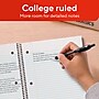 STAPLES 1‑Subject Spiral Notebook, 8” x 10.5”, College Ruled, 70 Sheets, Assorted Colors, 6‑Pack~#|#~8D0254E9-7A06-4A10-92416C5C4CE09335_sc7
