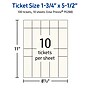 Avery Integrated Cards, 1-3/4" x 5-1/2", Matte Ivory, 100/Pack (95288)~#|#~8D051FAF-437D-42E9-9592CE497F7362E5_sc7